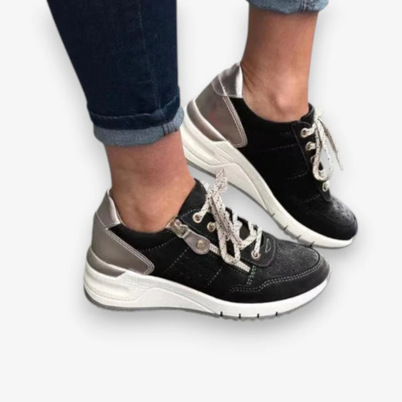 Chaussures à lacets femme avec zip latéral - Image 2