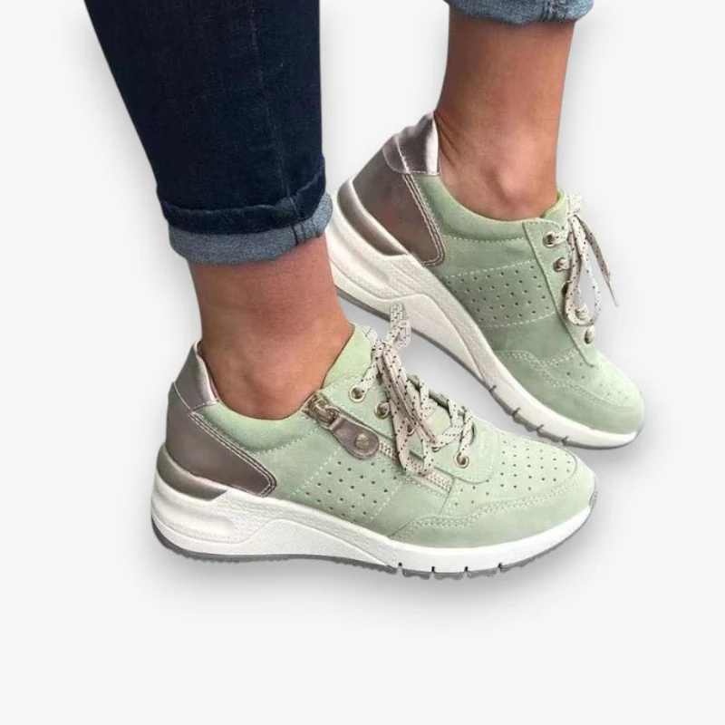 Chaussures à lacets femme avec zip latéral - Image 3