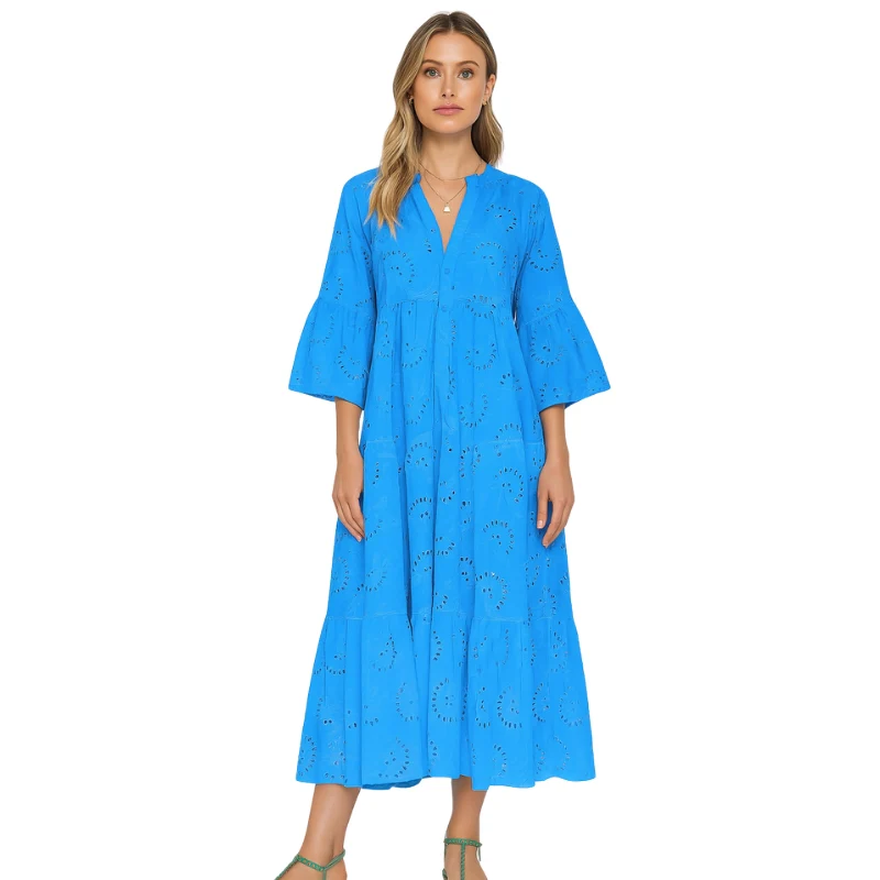 Robe longue classique à décolleté en V - Image 20