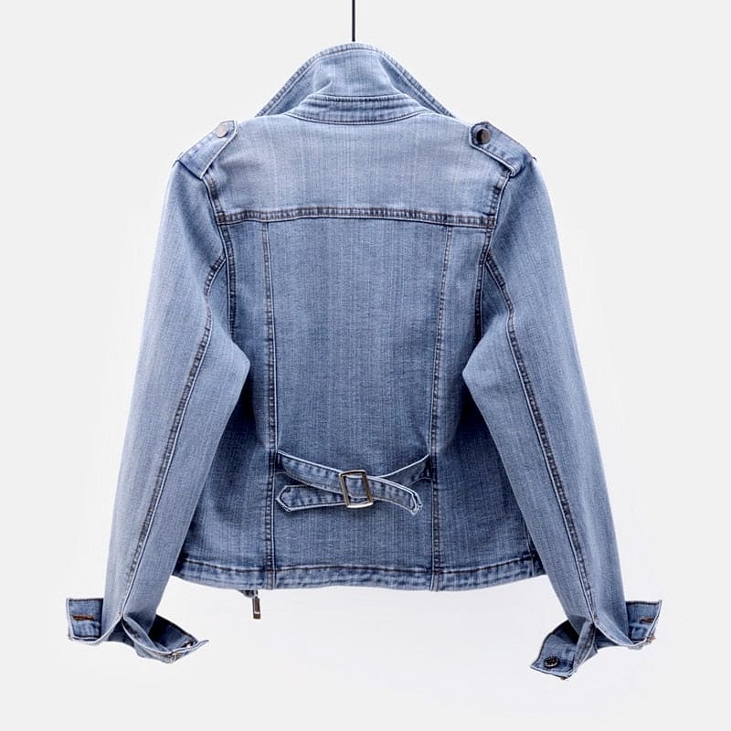 Veste en jean femme courte slim fit - Image 2