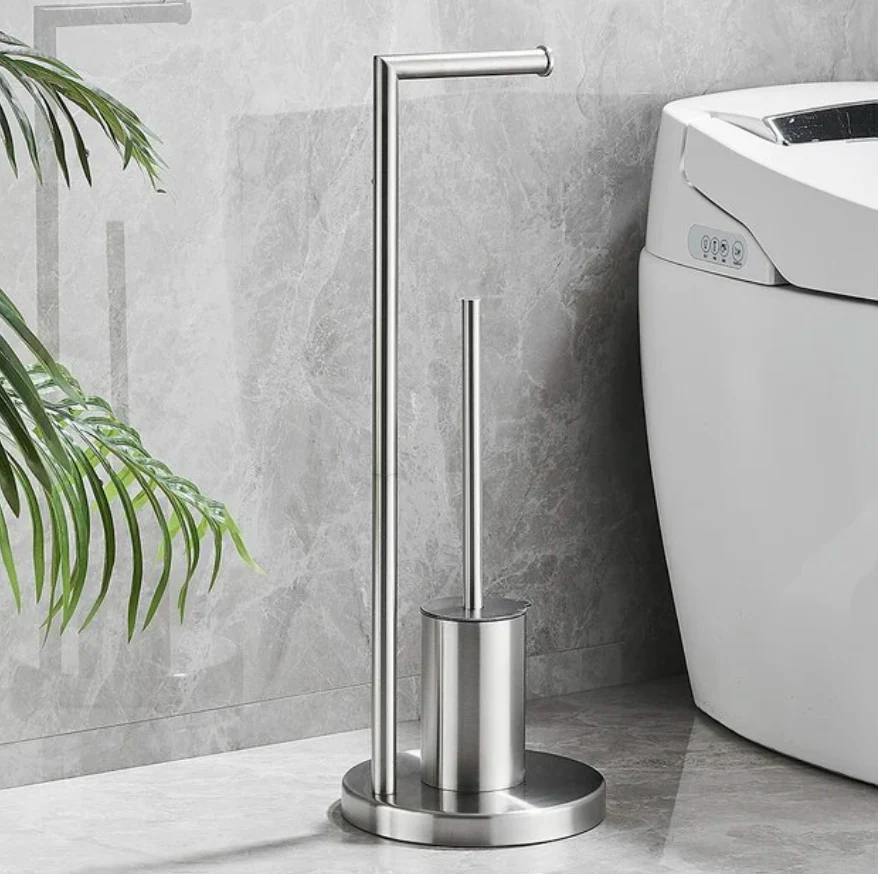 Support Brosse et Porte-Papier Toilettes Intégré - Image 2