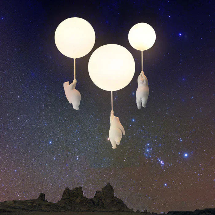 Plafonnier chambre enfant ours & ballons - Image 14
