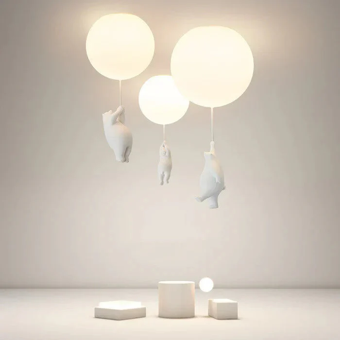 Plafonnier chambre enfant ours & ballons - Image 15