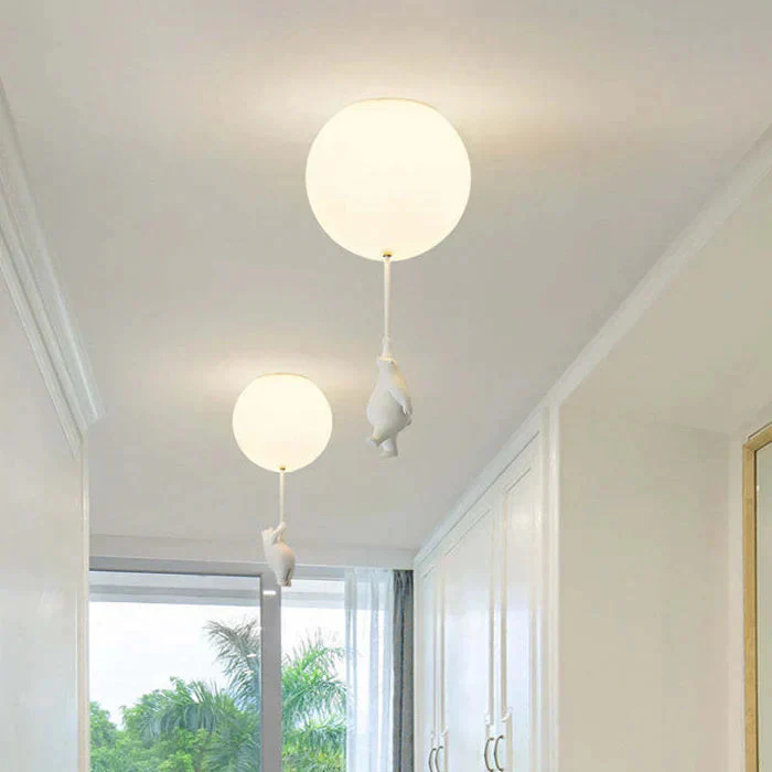 Plafonnier chambre enfant ours & ballons - Image 5