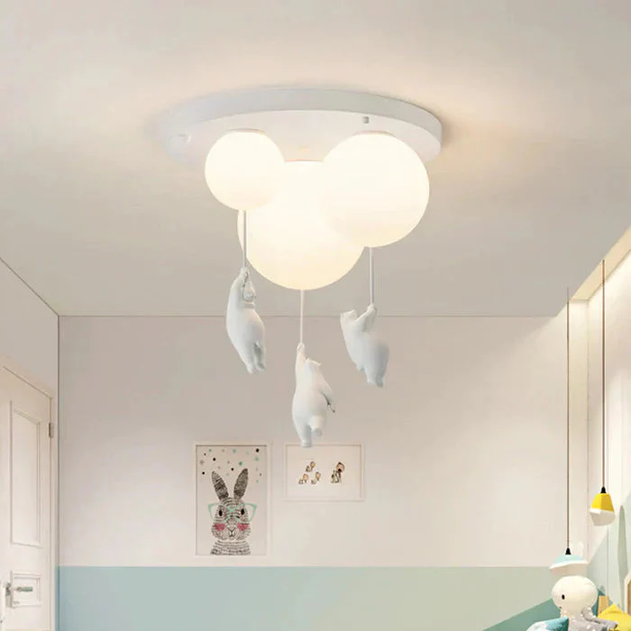 Plafonnier chambre enfant ours & ballons - Image 6
