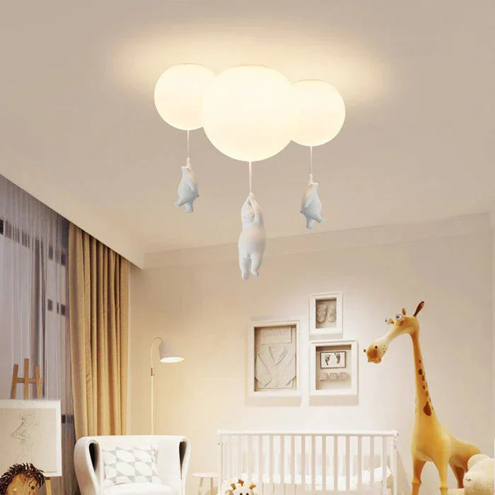 Plafonnier chambre enfant ours & ballons - Image 7