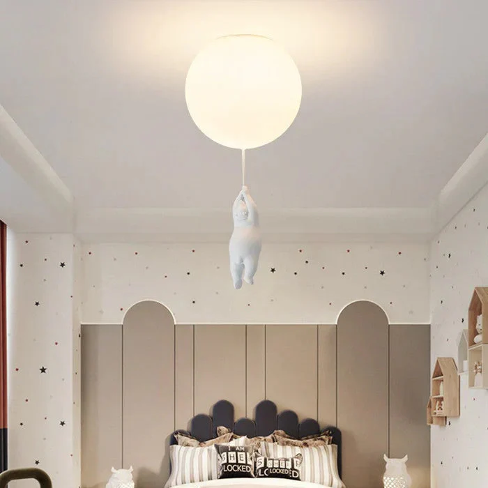 Plafonnier chambre enfant ours & ballons - Image 8