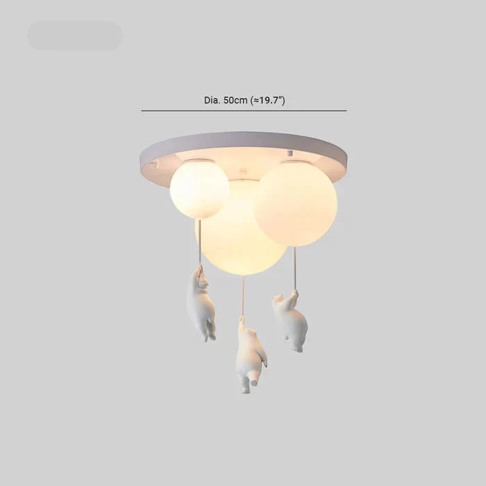 Plafonnier chambre enfant ours & ballons - Image 9