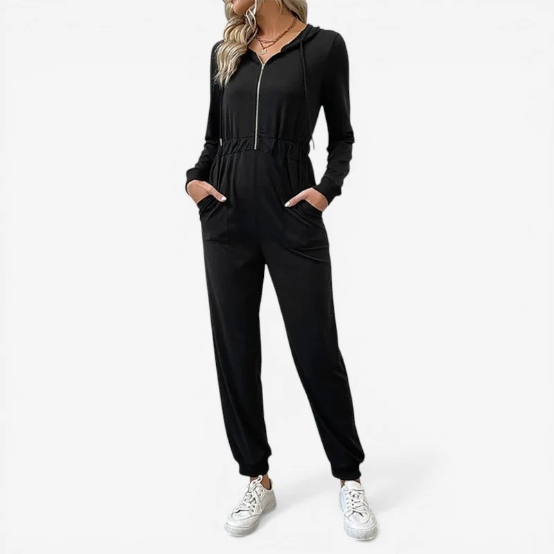 Combinaison femme manches longues zippée - Image 3