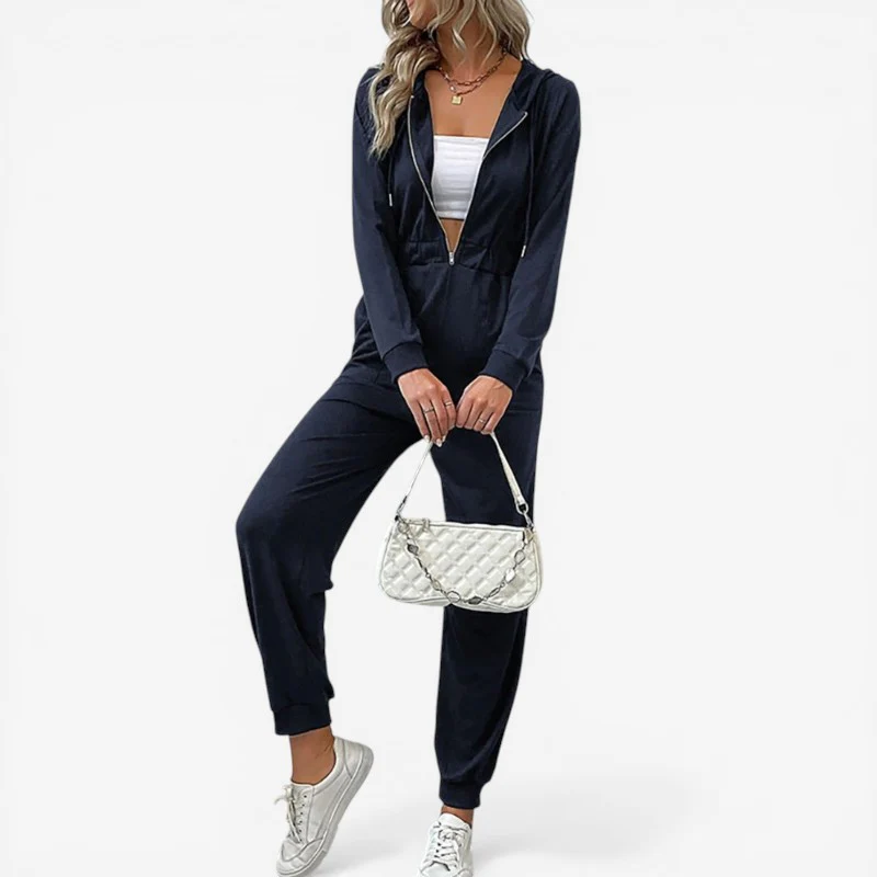 Combinaison femme manches longues zippée - Image 5