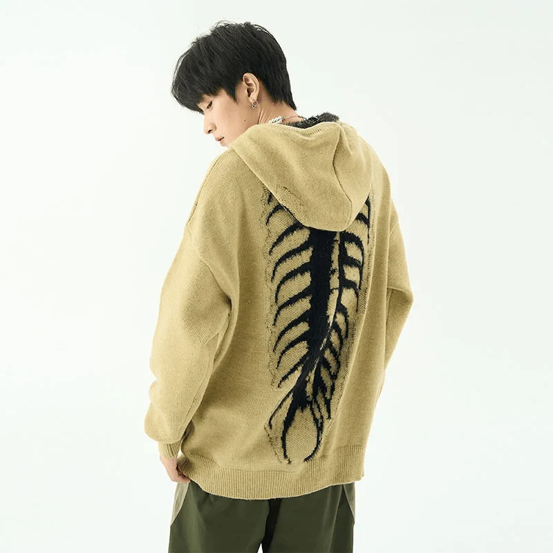 Heren oversized hoodie met schedelprint - Image 5