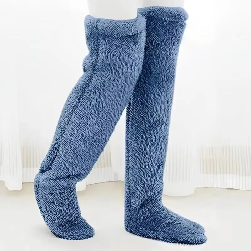 CozyStep – Chaussettes hautes montantes avec doublure polaire double face - Image 9