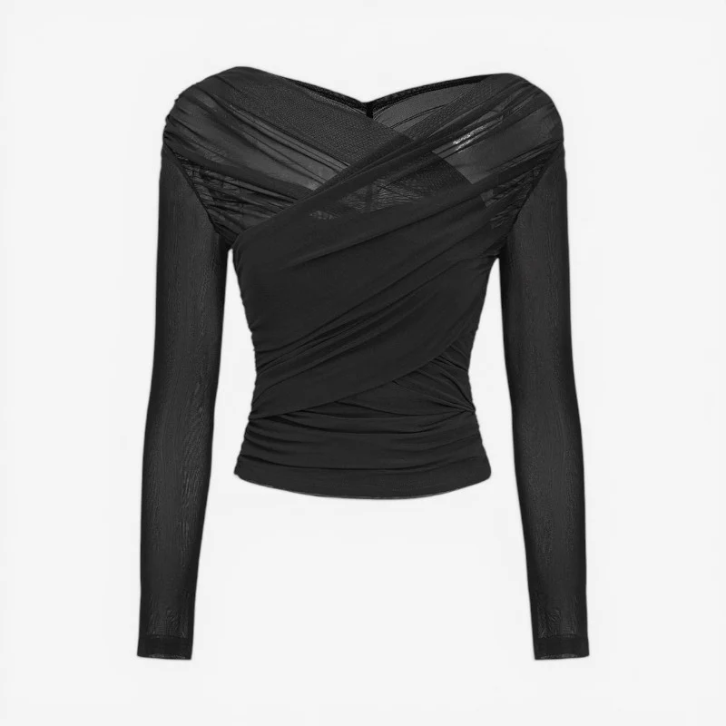 Crop top femme à manches longues - Image 2