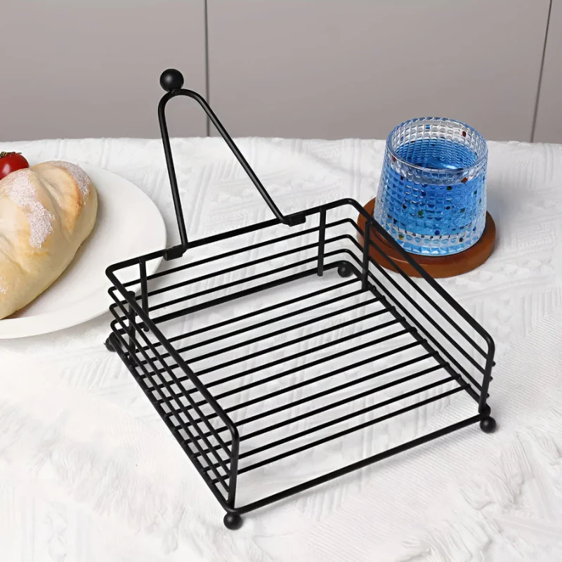 Porte-serviettes plat avec distributeur de mouchoirs - Image 3