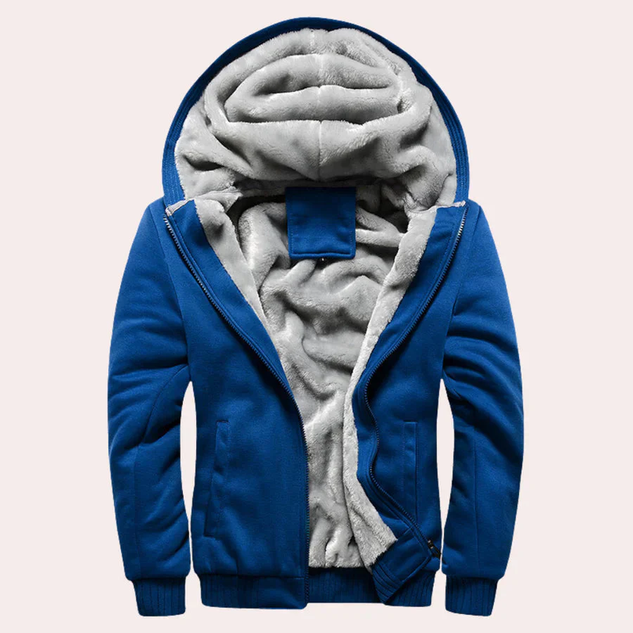 Veste homme à capuche doublure chaude