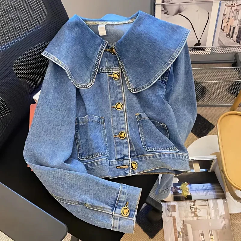 Veste femme manches longues col replié - Image 3