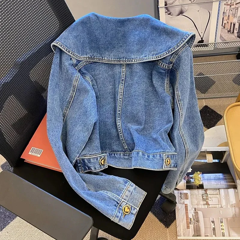 Veste femme manches longues col replié - Image 4