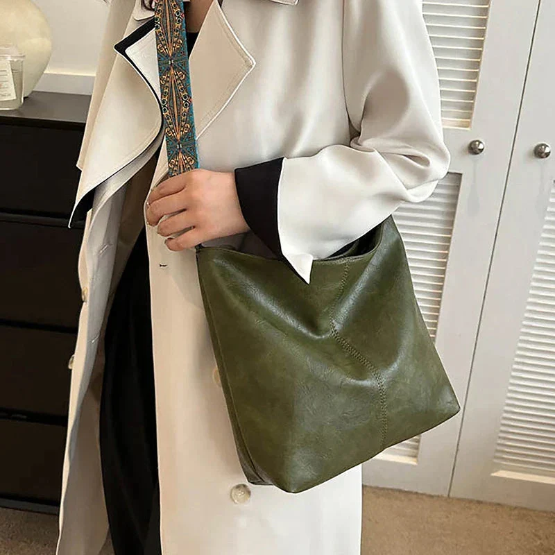 Sac à épaule moderne silhouette hobo avec bretelle réglable - Image 5