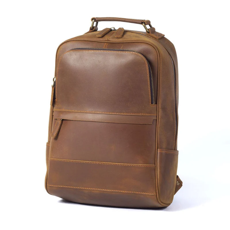 Grand sac à dos avec multiples poches zippées + poignée supérieure - Image 3