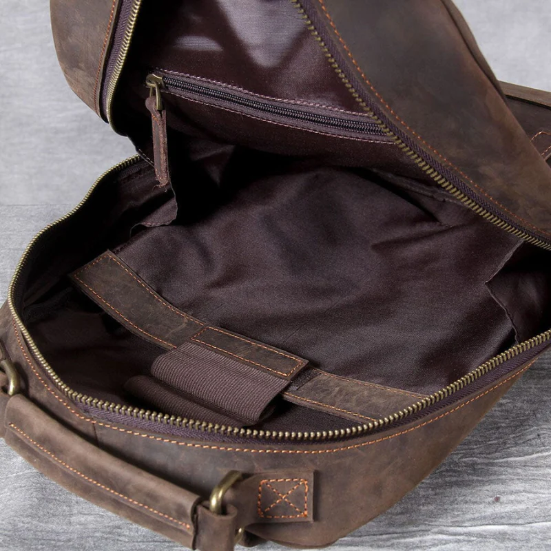 Grand sac à dos avec multiples poches zippées + poignée supérieure - Image 9
