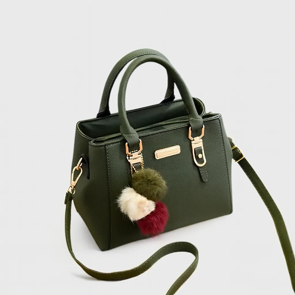 Sac à main quotidien avec pompons - Image 3