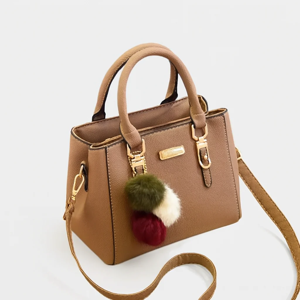Sac à main quotidien avec pompons - Image 4