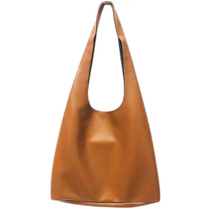 Sac cabas rectangulaire en cuir souple - Image 3