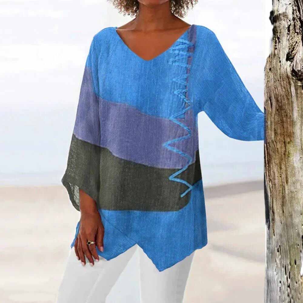 Delia - Chemise imprimée col en V - Image 3