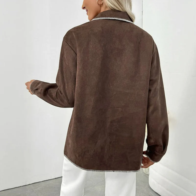 Denise – Veste à manches longues boutonnée avec col - Image 4
