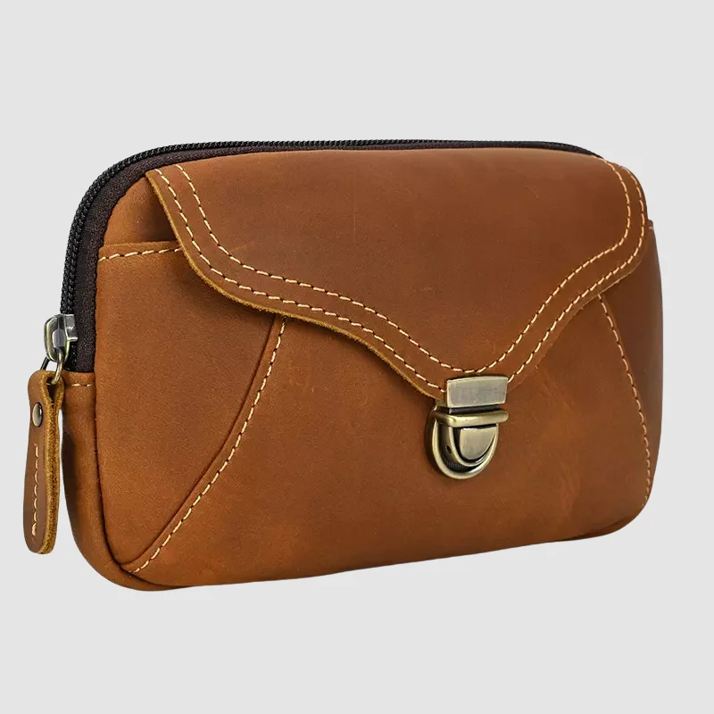Sac banane en cuir grande capacité avec poche zippée - Image 2