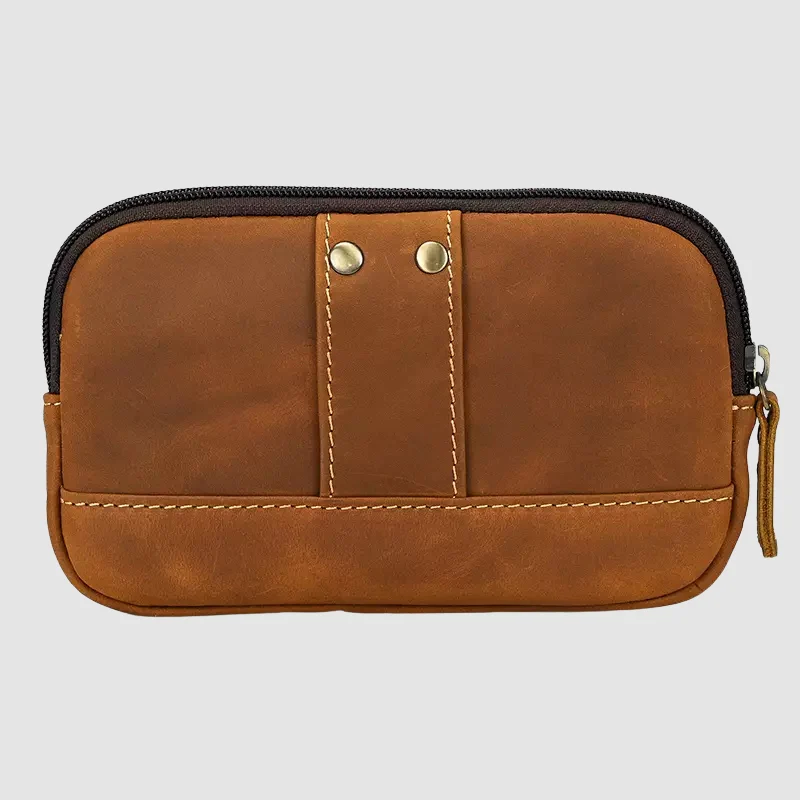 Sac banane en cuir grande capacité avec poche zippée - Image 3