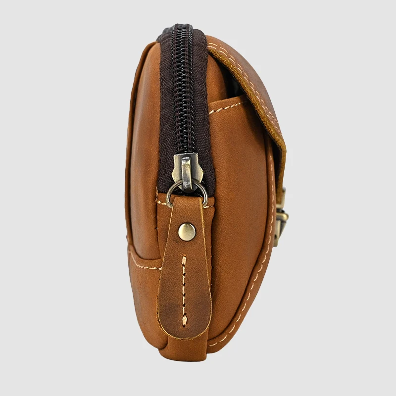 Sac banane en cuir grande capacité avec poche zippée - Image 4