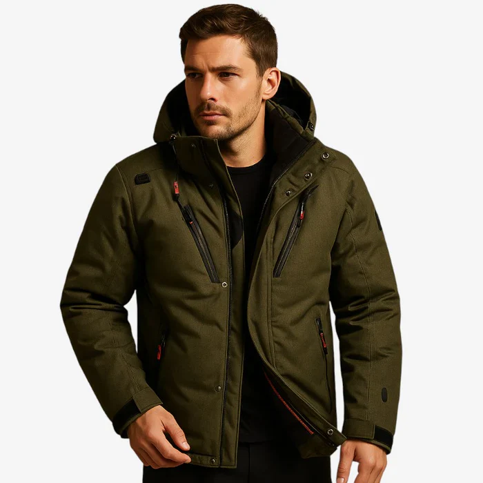 Dietmar – Veste à manches longues avec capuche amovible et poches - Image 4