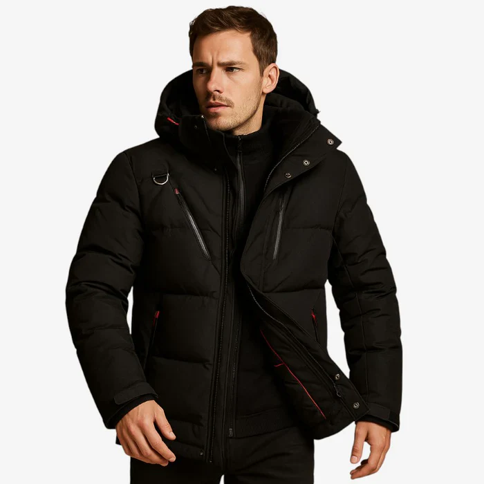 Dietmar – Veste à manches longues avec capuche amovible et poches - Image 5