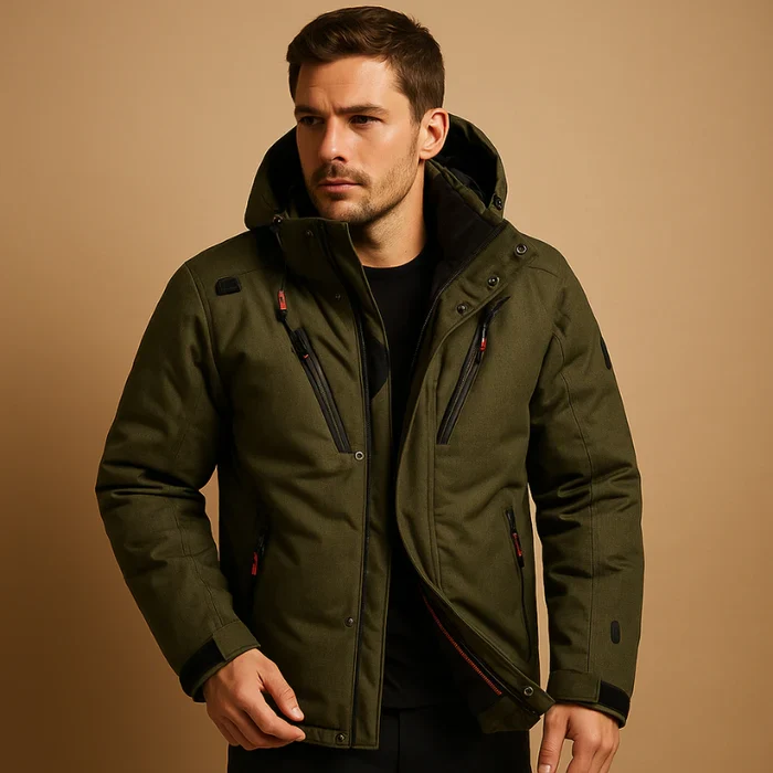Dietmar – Veste à manches longues avec capuche amovible et poches - Image 7