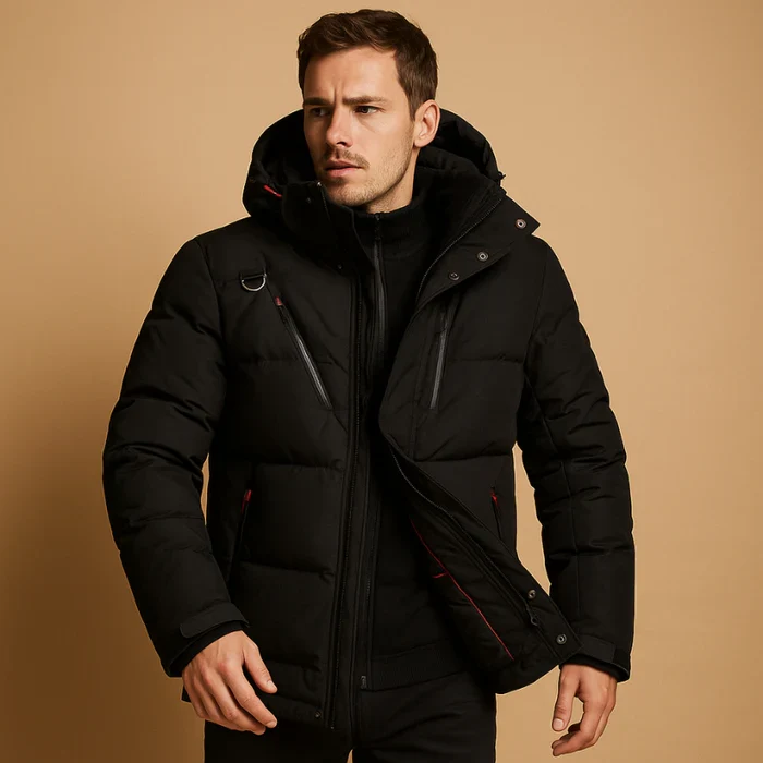 Dietmar – Veste à manches longues avec capuche amovible et poches - Image 8
