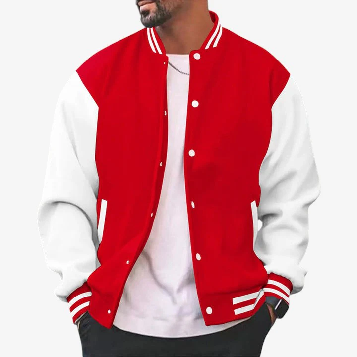 Veste homme col montant boutonnée