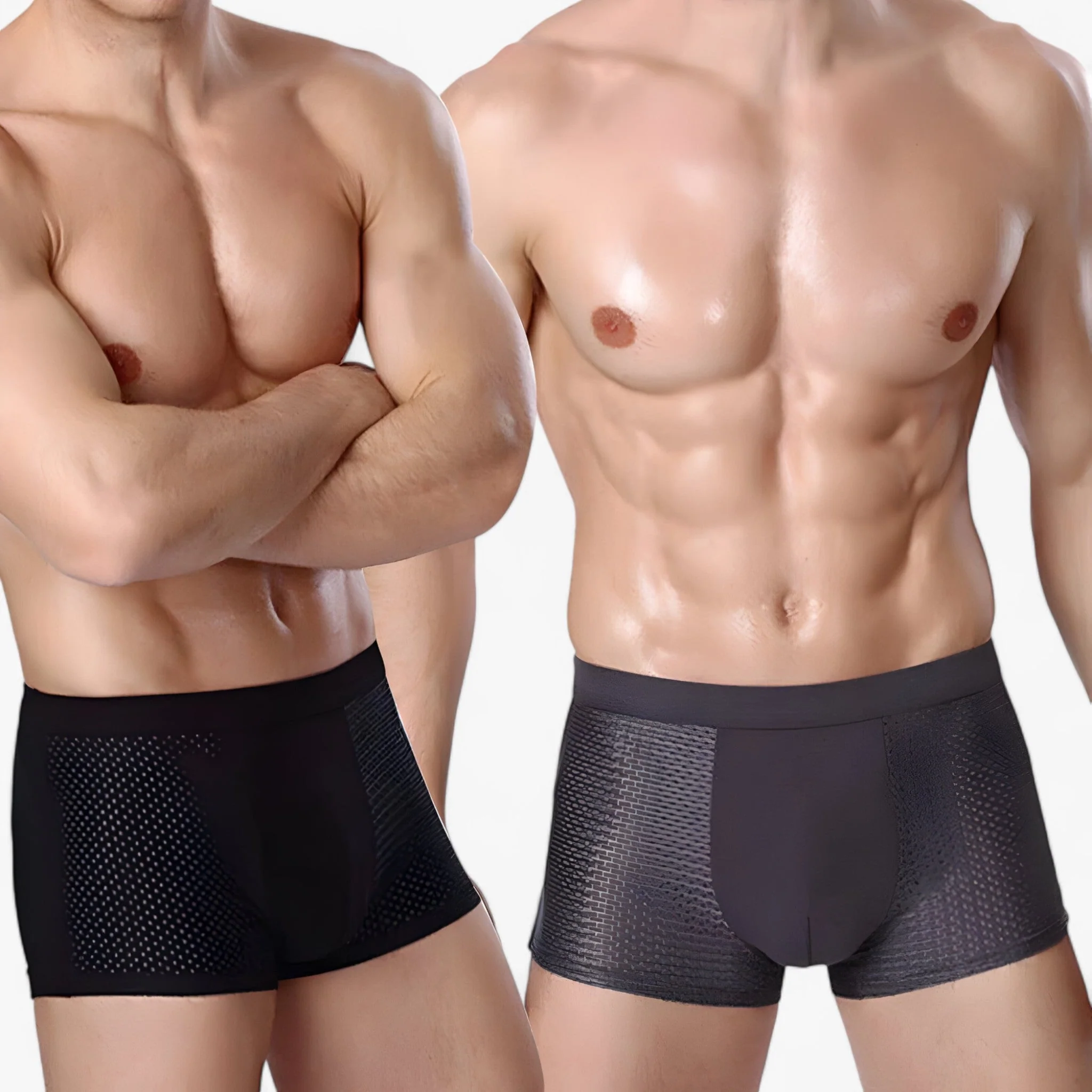 Boxer homme coupe ajustée avec empiècements mesh - Image 3