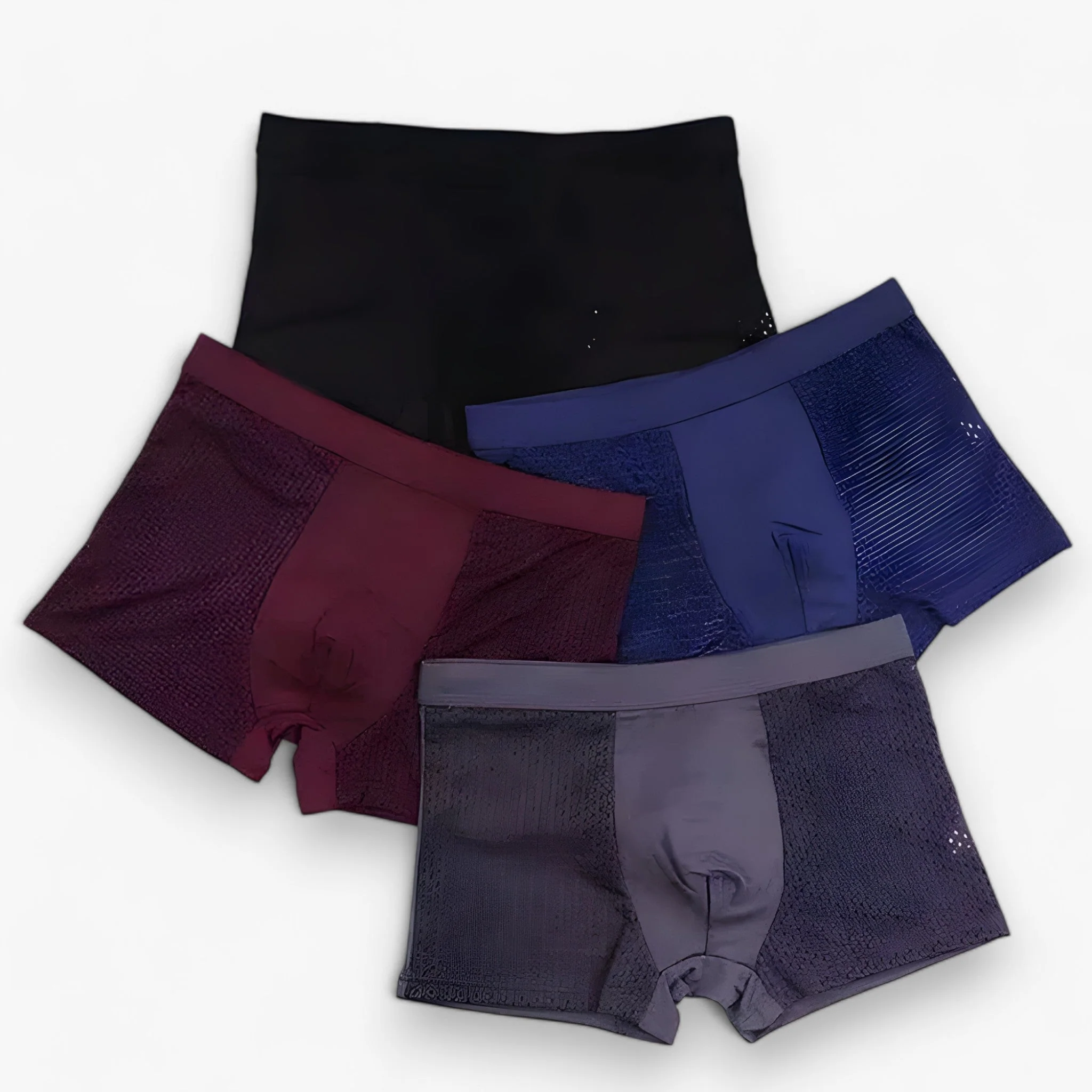 Boxer homme coupe ajustée avec empiècements mesh - Image 4