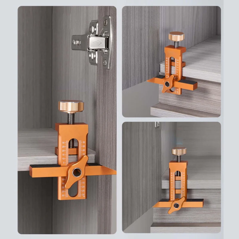 EasyFix – Gabarit de perçage 2 en 1 pour charnières avec échelles réglables - Image 5