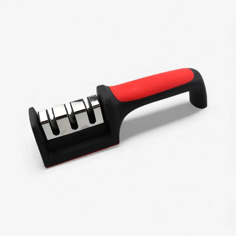 Aiguiseur de couteaux compact en acier inoxydable
