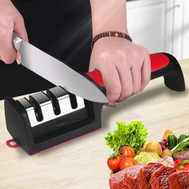 Aiguiseur de couteaux compact en acier inoxydable - Image 3