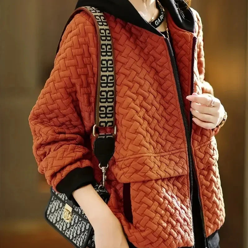 Veste à capuche zippée femme manches longues - Image 4