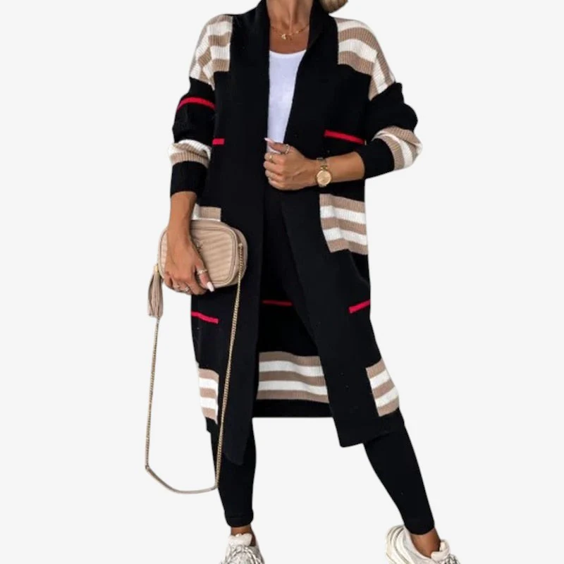 Elaya Cardigan femme ample imprimé - Image 2