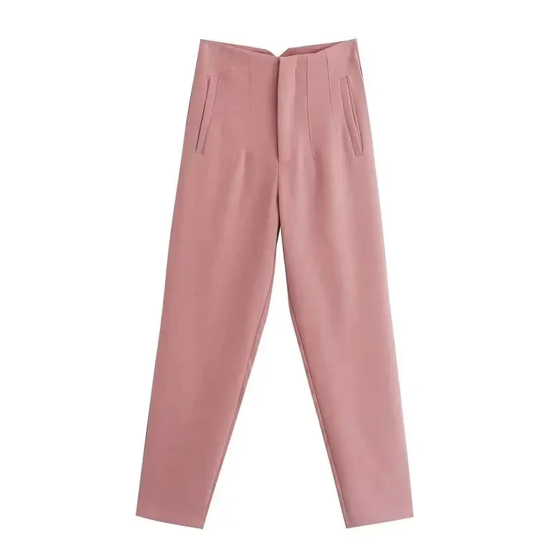 Pantalon femme taille haute coupe slim - Image 10
