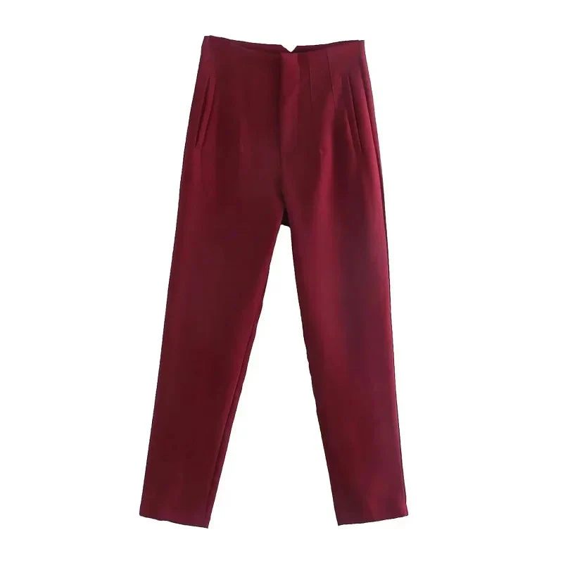Pantalon femme taille haute coupe slim - Image 14