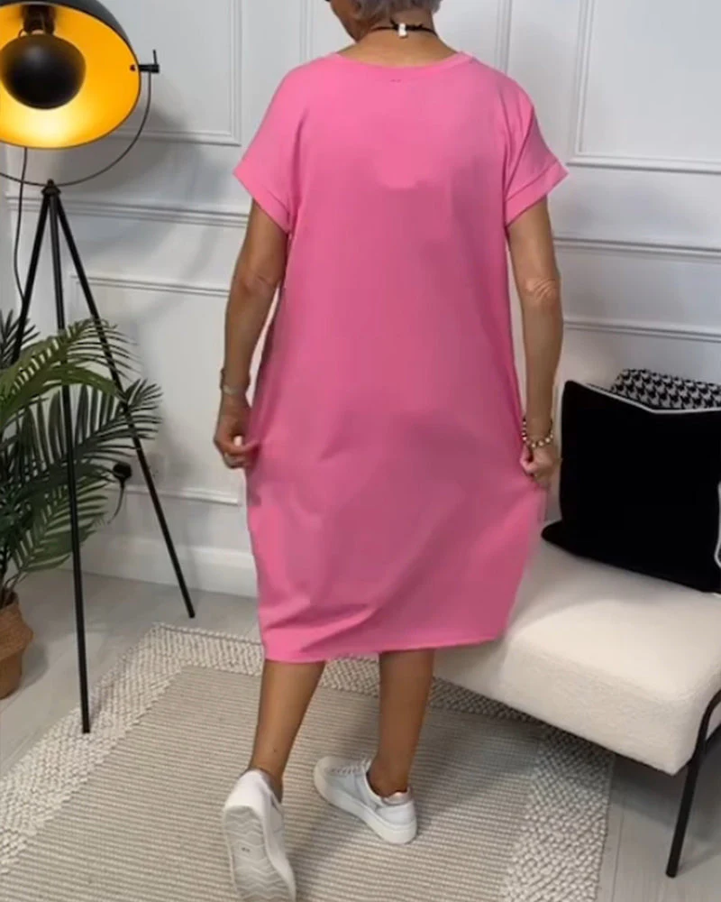 Robe oversize femme manches courtes - Image 6