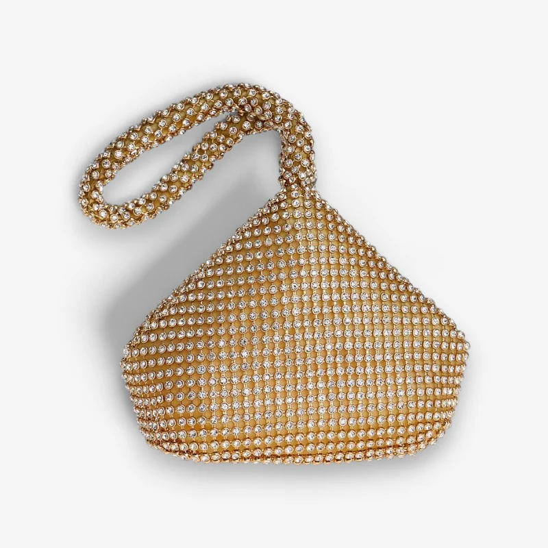 Mini sac à maquillage avec poignée diamant - Image 3