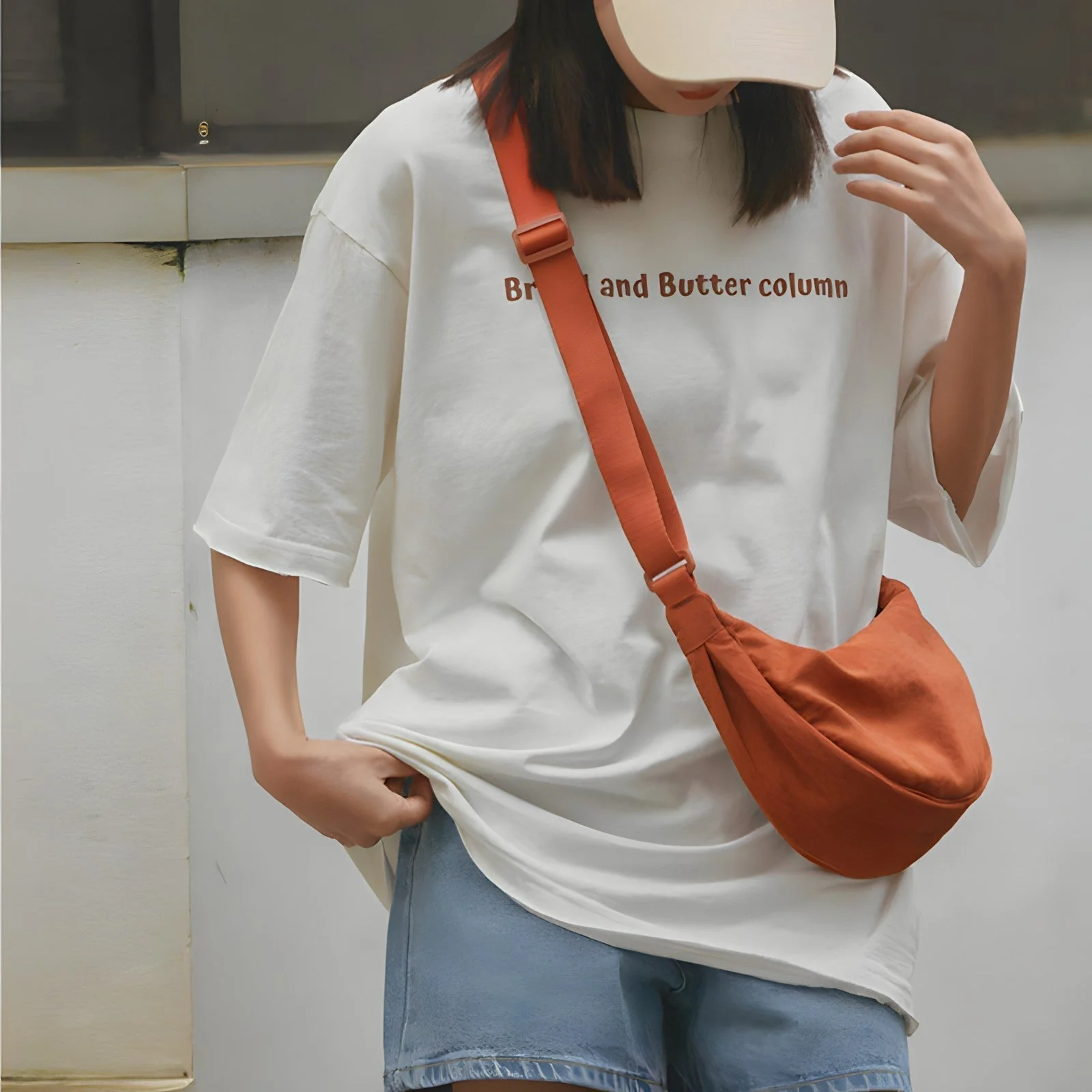 Sac bandoulière tendance fermeture zippée