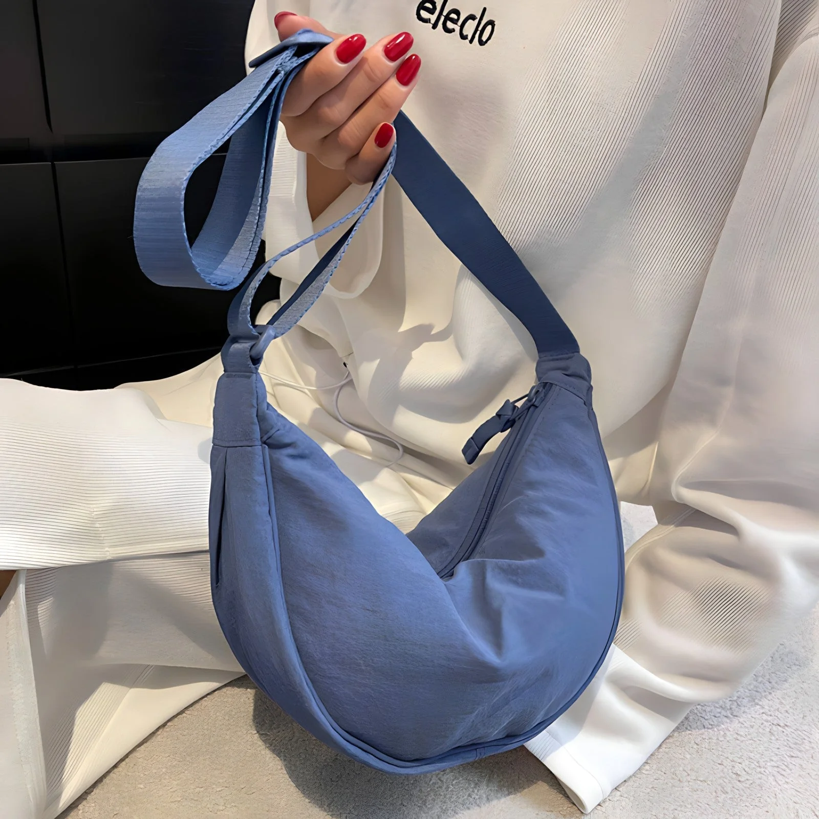 Sac bandoulière tendance fermeture zippée - Image 19
